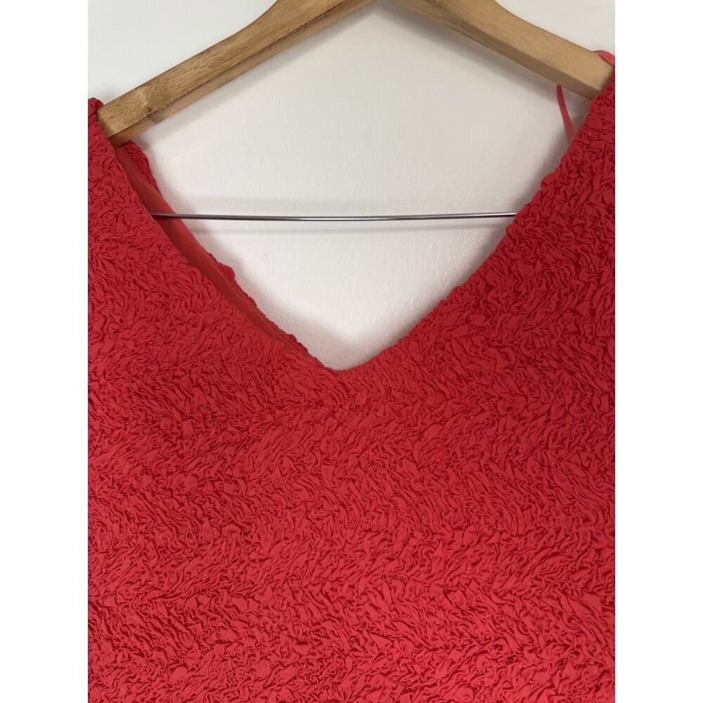 ASTR Red Textured Stretch coquette 90’s Sleeveless Bodycon Mini Dress M - Picture 4 of 10